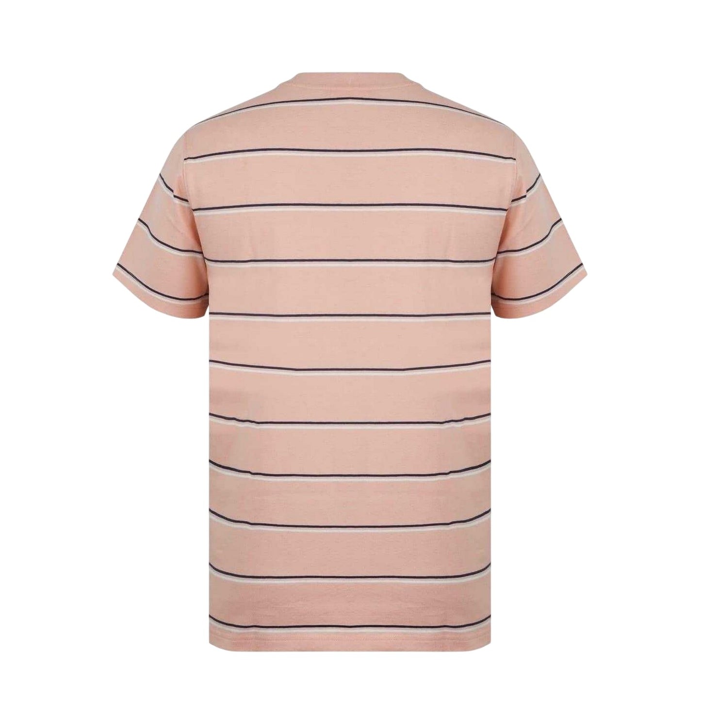 Peach - Back - SoulCal Mens Striped Pocket Regular T-Shirt