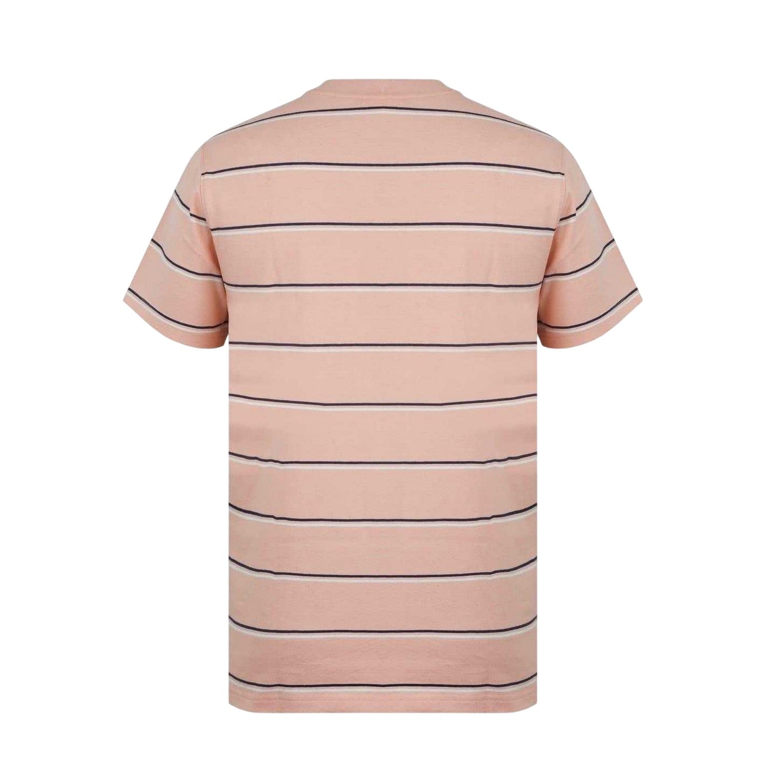 Peach - Back - SoulCal Mens Striped Pocket Regular T-Shirt