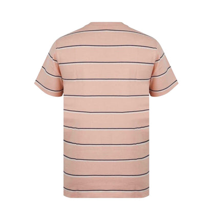 Peach - Back - SoulCal Mens Striped Pocket Regular T-Shirt