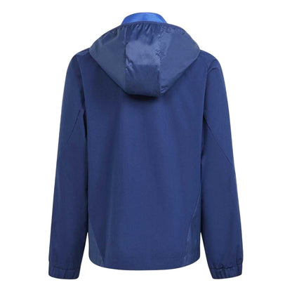 Navy Blue - Back - Adidas Childrens-Kids Tiro 24 Football Anorak