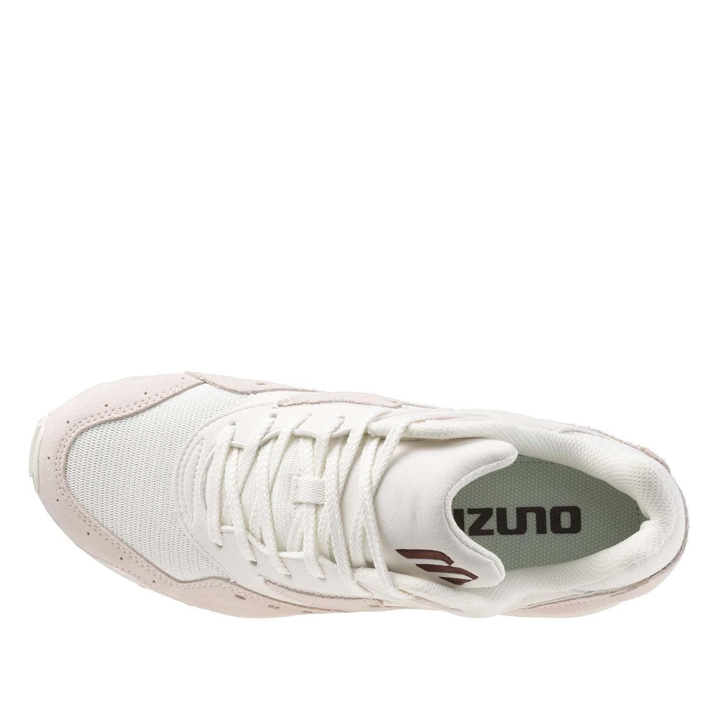 Pink-White - Pack Shot - Mizuno Womens-Ladies Contender Sportstyle Suede Sport Shoes