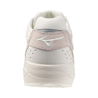 Pink-White - Back - Mizuno Womens-Ladies Contender Sportstyle Suede Sport Shoes