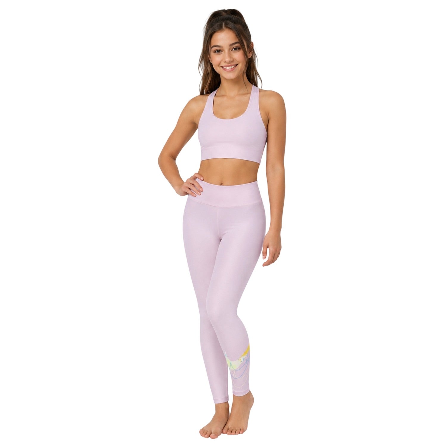 Bloom - Back - Nike Girls Graphic Shaping Leggings