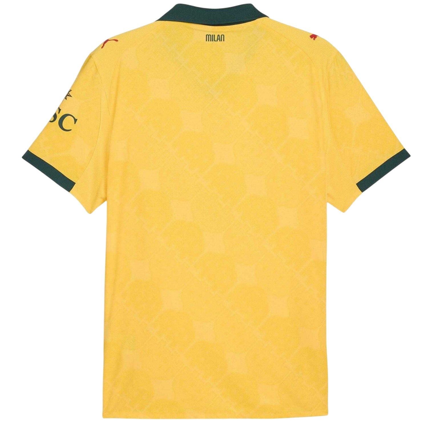 Yellow-Green - Back - AC Milan Mens Authentic 25-26 Third Jersey