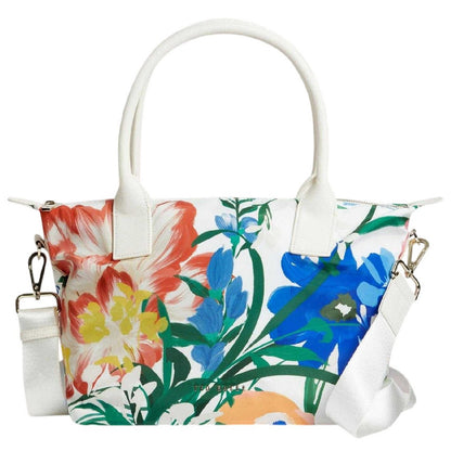 White - Front - Ted Baker Womens-Ladies Floral Tote Bag
