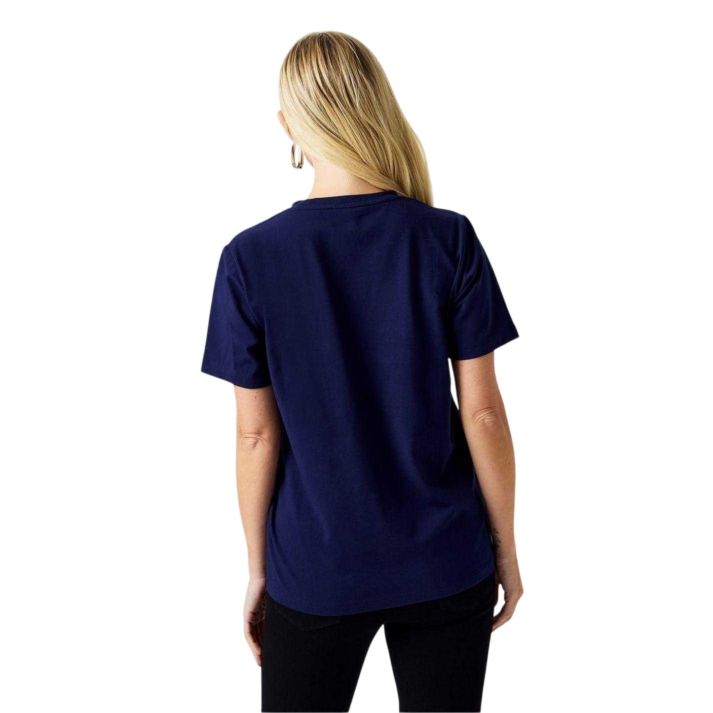 Navy - Back - Biba Womens-Ladies Banana Cotton T-Shirt