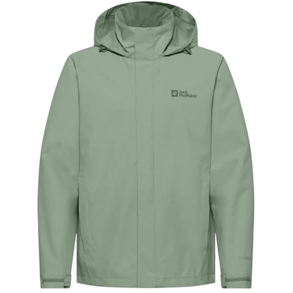 Eucalyptus - Front - Jack Wolfskin Mens Trailtime Waterproof Jacket