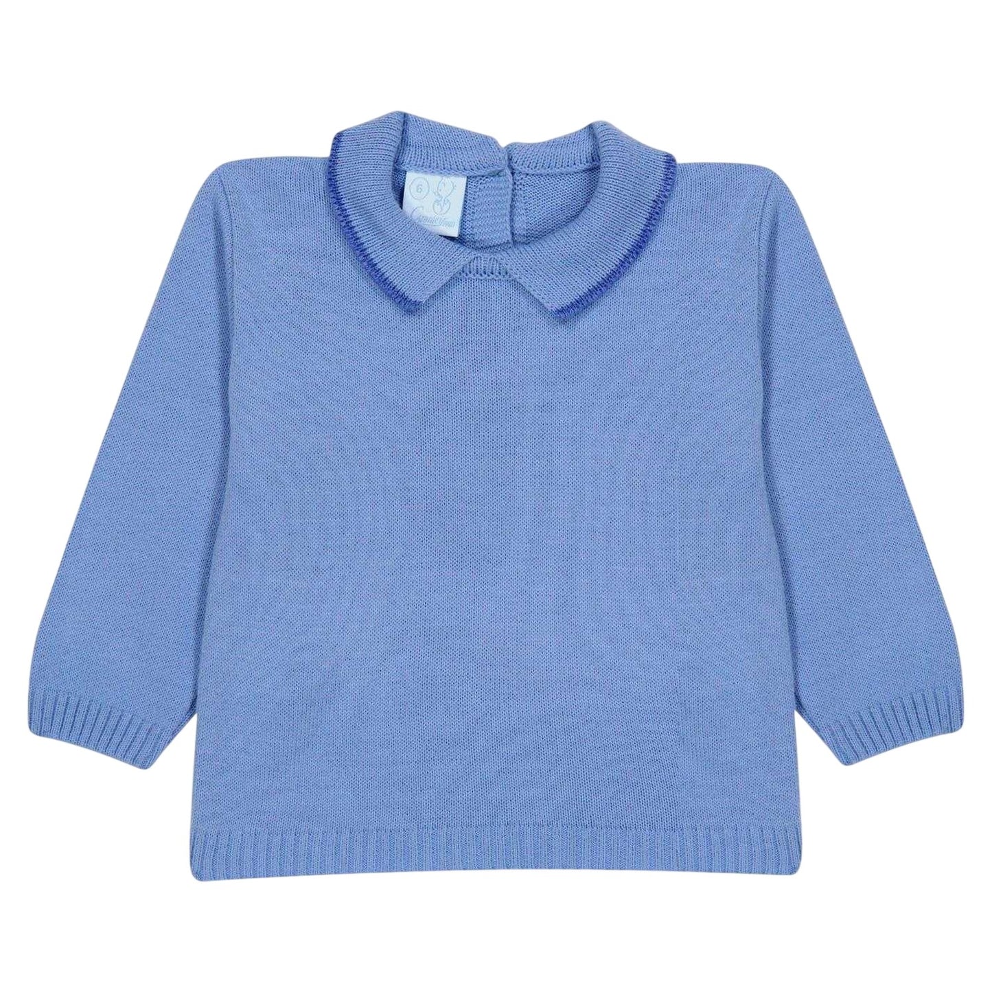 Blue Cielo - Back - Artesania Granlei Baby Ribbed Top And Leggings Set