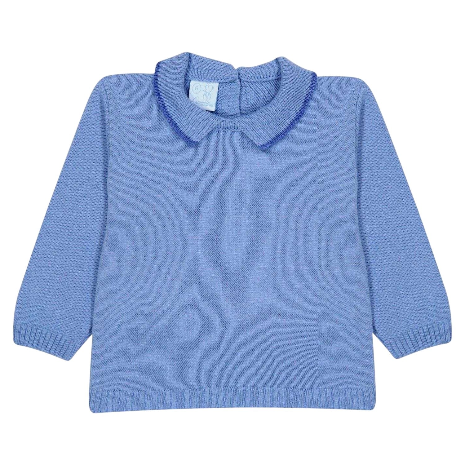 Blue Cielo - Back - Artesania Granlei Baby Ribbed Top And Leggings Set