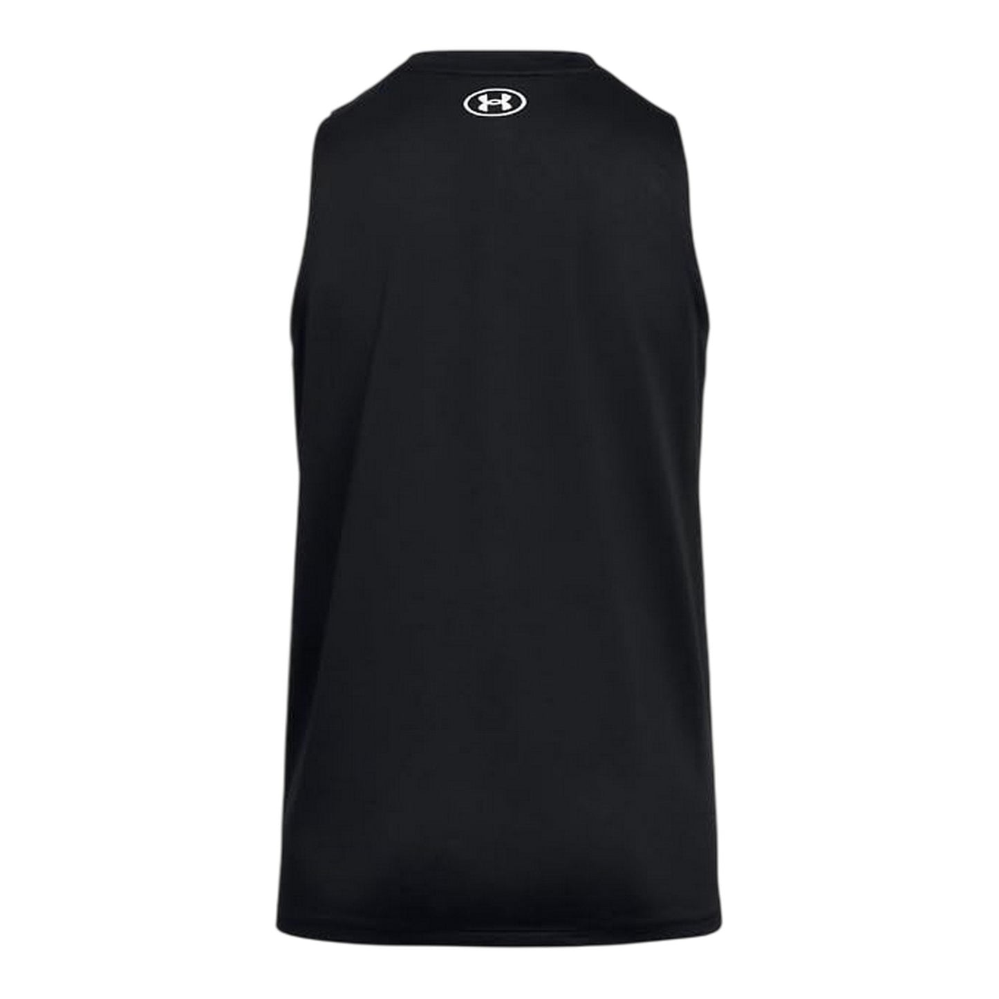 Black-White - Back - Under Armour Womens-Ladies Tech Solid Technical Vest Top