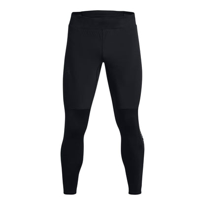 Black - Front - Under Armour Mens Qualifier Elite Cold Tights