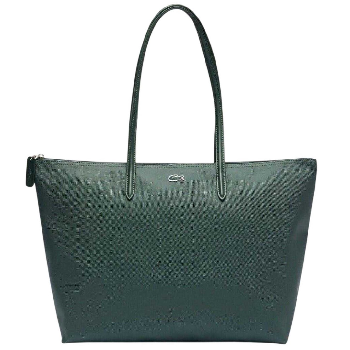 Green - Front - Lacoste Womens-Ladies Large PVC Tote Bag