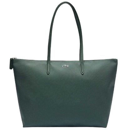 Green - Front - Lacoste Womens-Ladies Large PVC Tote Bag