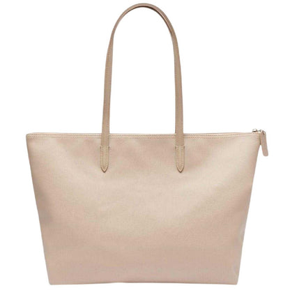 Simply Taupe - Back - Lacoste Womens-Ladies Large PVC Tote Bag