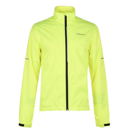 Yellow - Front - Pinnacle Mens Waterproof Cycling Jacket