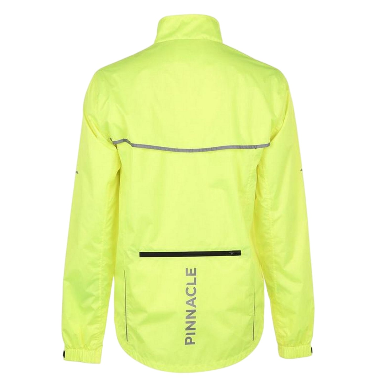 Yellow - Back - Pinnacle Mens Waterproof Cycling Jacket