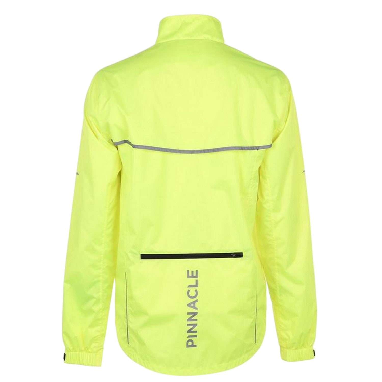 Yellow - Back - Pinnacle Mens Waterproof Cycling Jacket