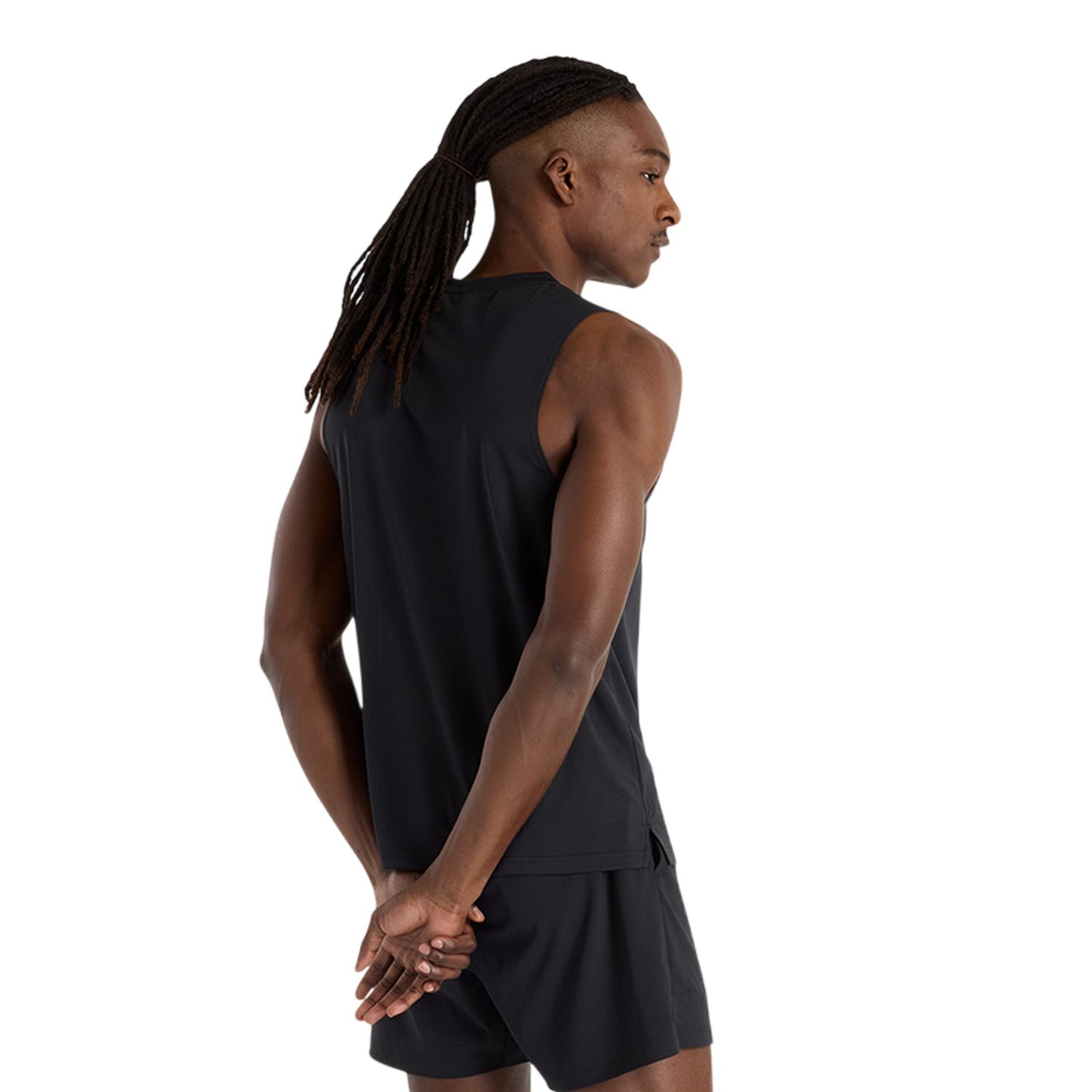 Black - Back - New Balance Mens Accelerate Running Tank Top
