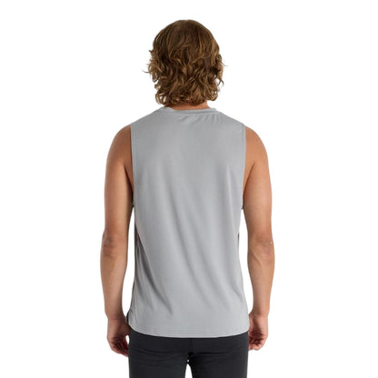Grey - Back - New Balance Mens Accelerate Running Tank Top