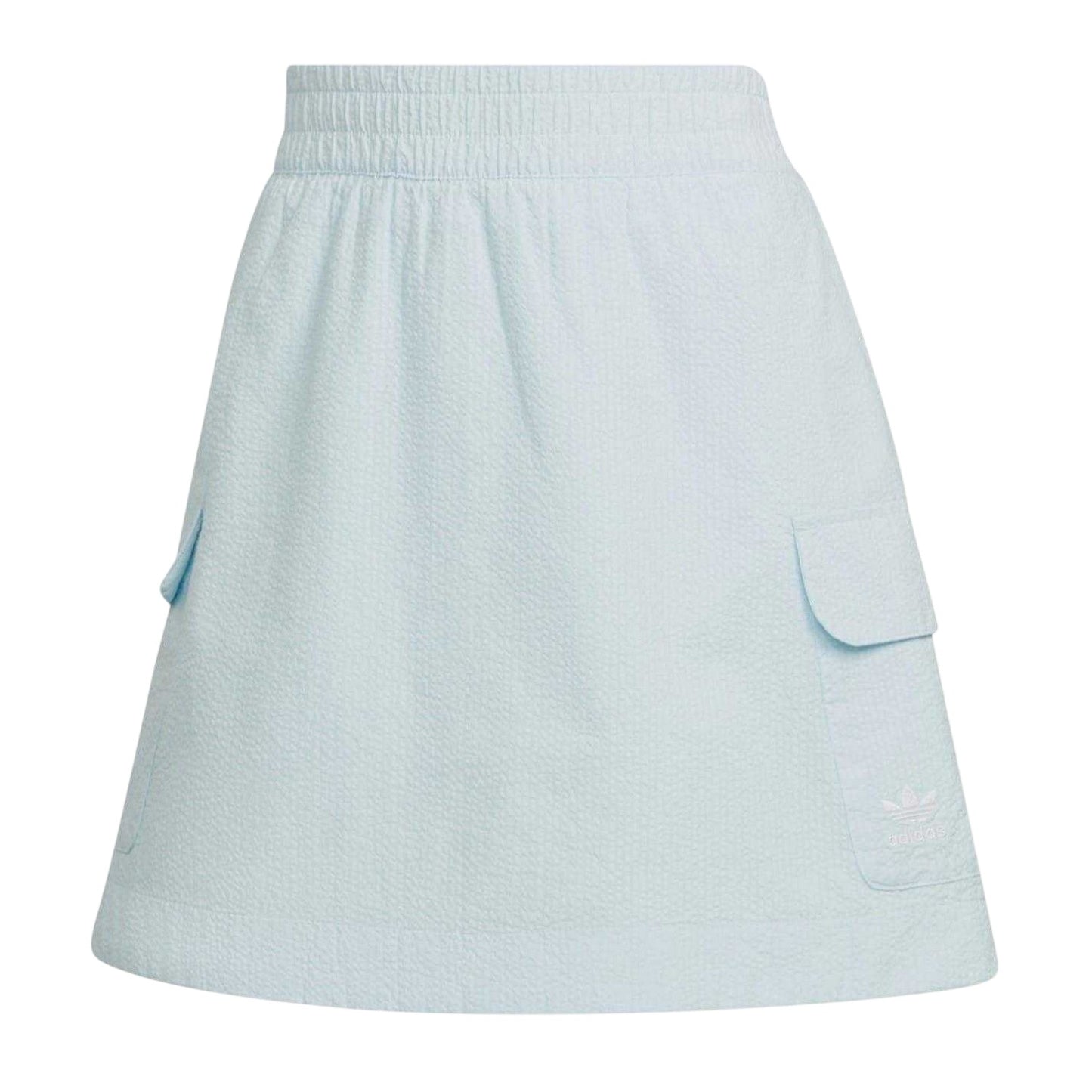Blue - Front - Adidas Womens-Ladies Originals Seersucker Tennis Mini Skirt