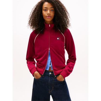 Lavish Lilac - Back - Tommy Jeans Womens-Ladies Badge Track Jacket