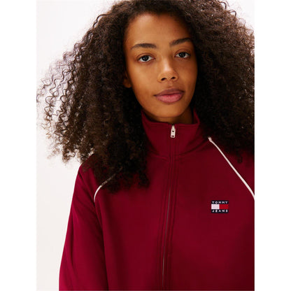 Lavish Lilac - Side - Tommy Jeans Womens-Ladies Badge Track Jacket
