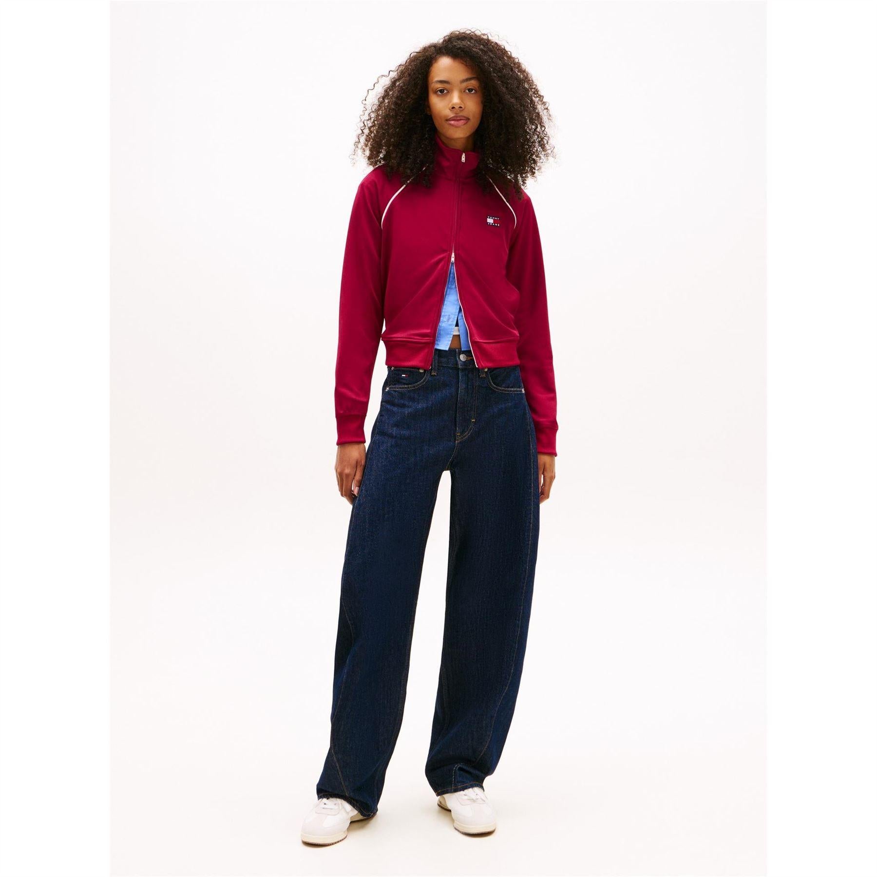 Lavish Lilac - Lifestyle - Tommy Jeans Womens-Ladies Badge Track Jacket