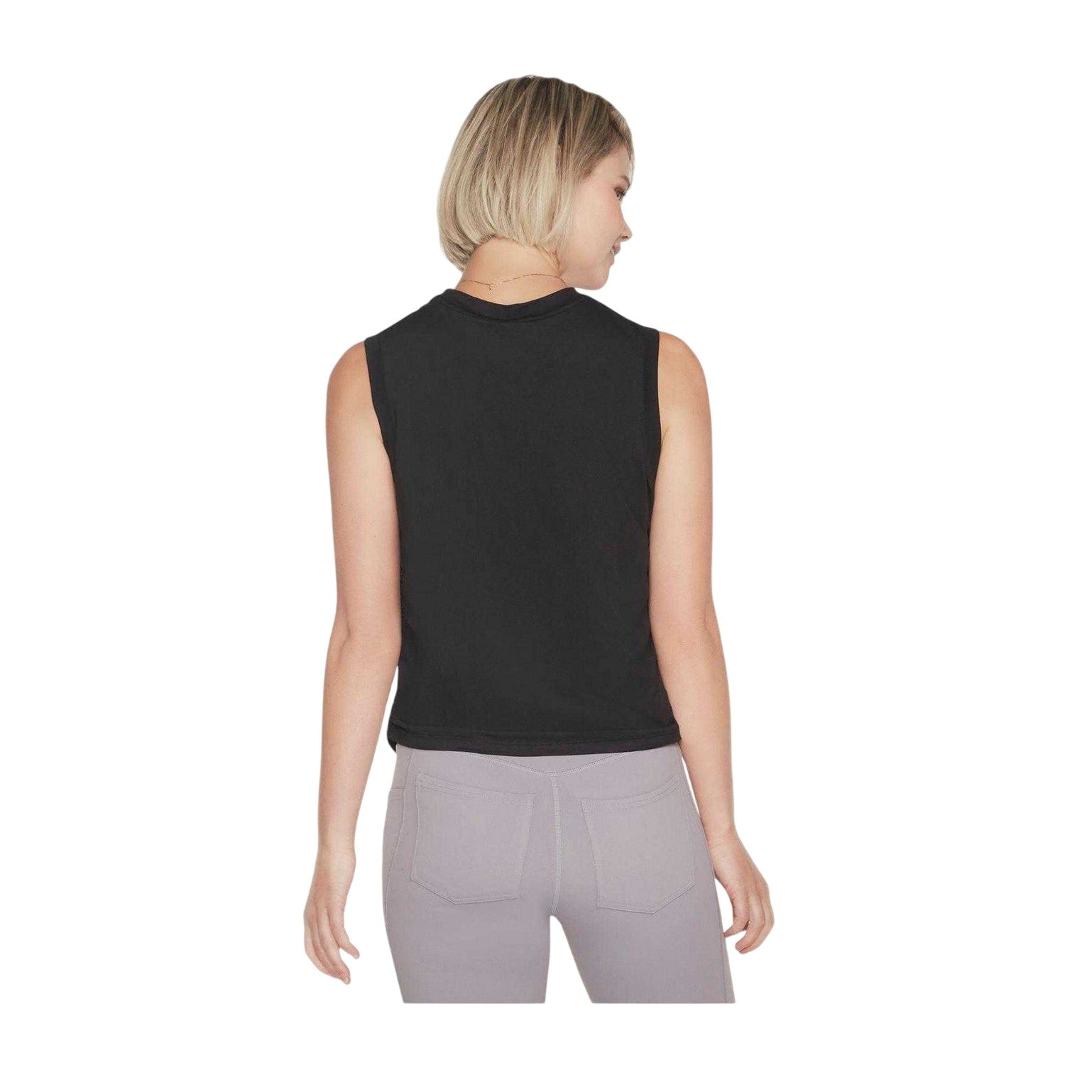 Black - Back - Skechers Womens-Ladies Godri Serene Vest Top