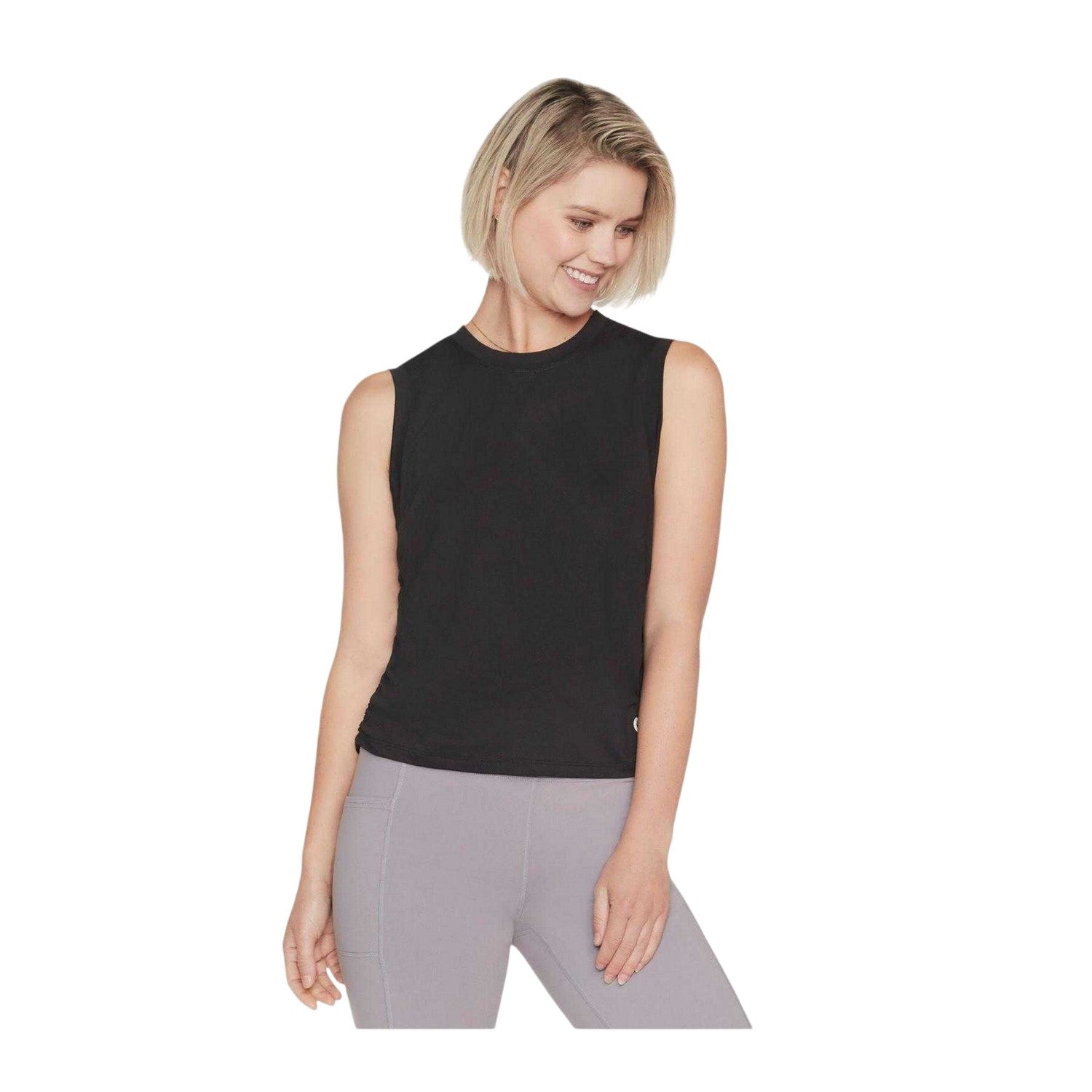 Black - Front - Skechers Womens-Ladies Godri Serene Vest Top