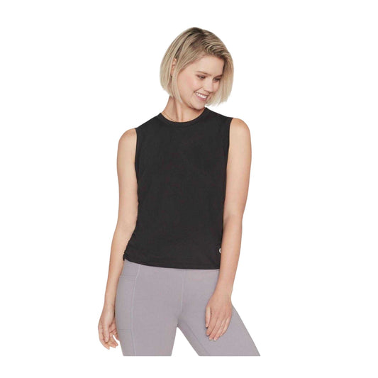 Black - Front - Skechers Womens-Ladies Godri Serene Vest Top