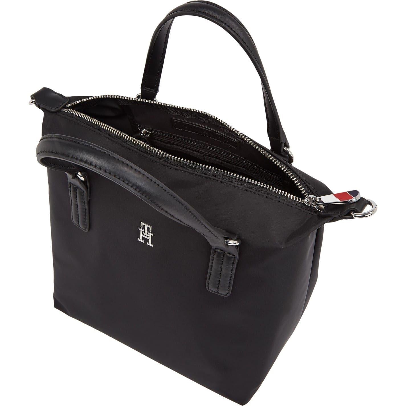 Black - Side - Tommy Hilfiger Poppy Small Tote Bag