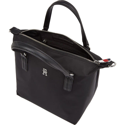 Black - Side - Tommy Hilfiger Poppy Small Tote Bag