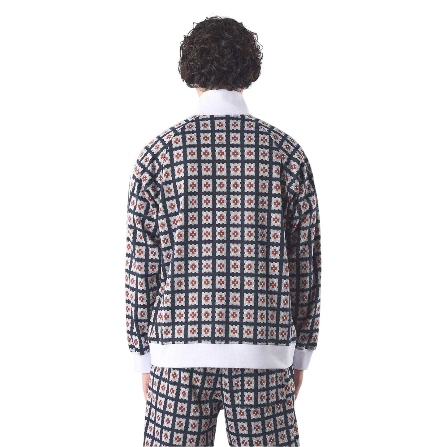 Multicoloured - Back - Pretty Green Mens Timperley Geometric Pattern Long-Sleeved Track Jacket
