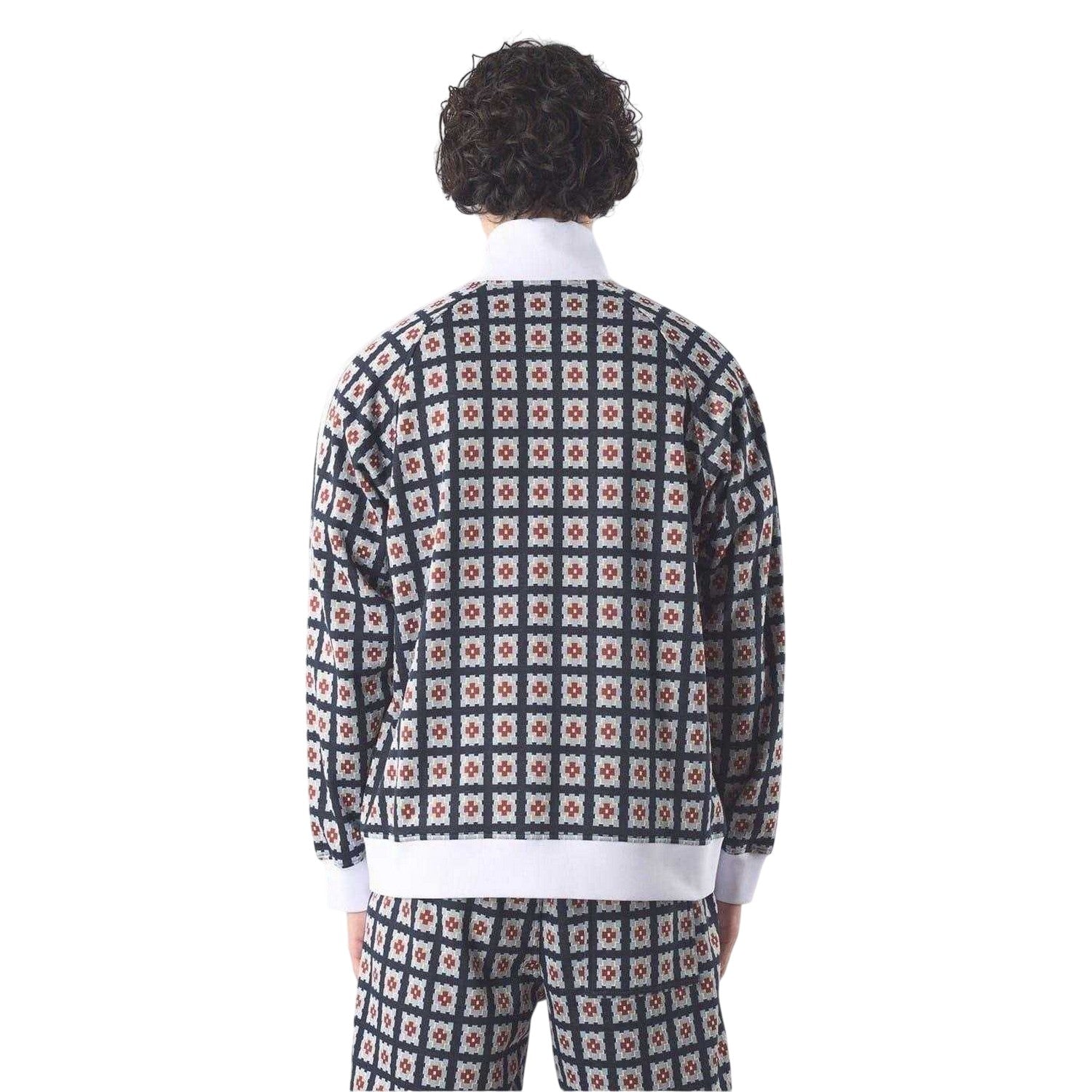 Multicoloured - Back - Pretty Green Mens Timperley Geometric Pattern Long-Sleeved Track Jacket