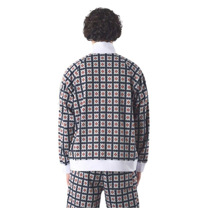 Multicoloured - Back - Pretty Green Mens Timperley Geometric Pattern Long-Sleeved Track Jacket