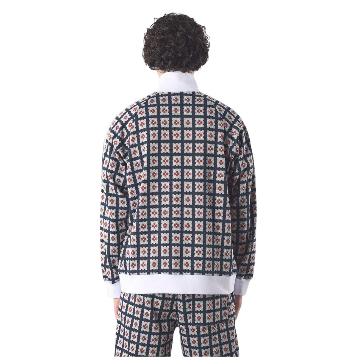 Multicoloured - Back - Pretty Green Mens Timperley Geometric Pattern Long-Sleeved Track Jacket