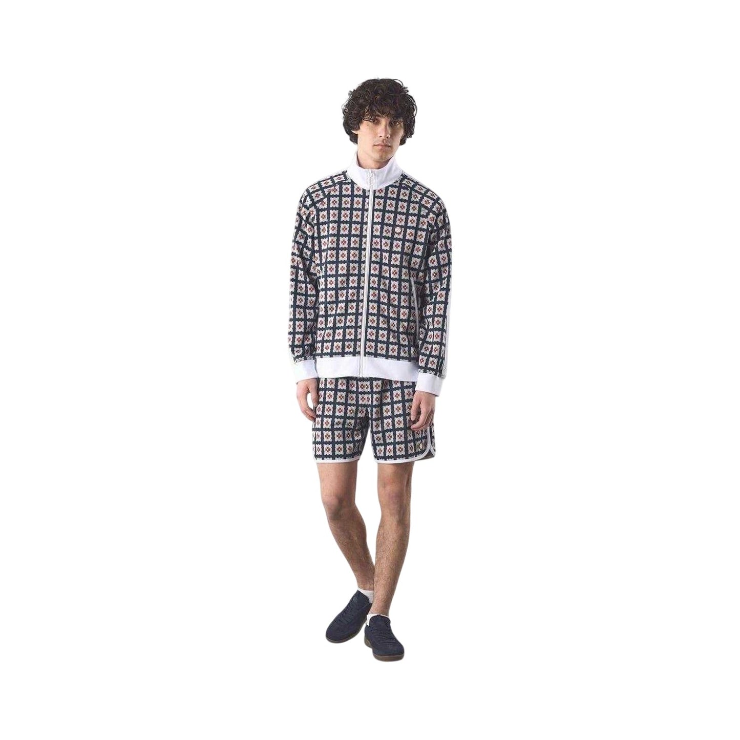 Multicoloured - Lifestyle - Pretty Green Mens Timperley Geometric Pattern Long-Sleeved Track Jacket