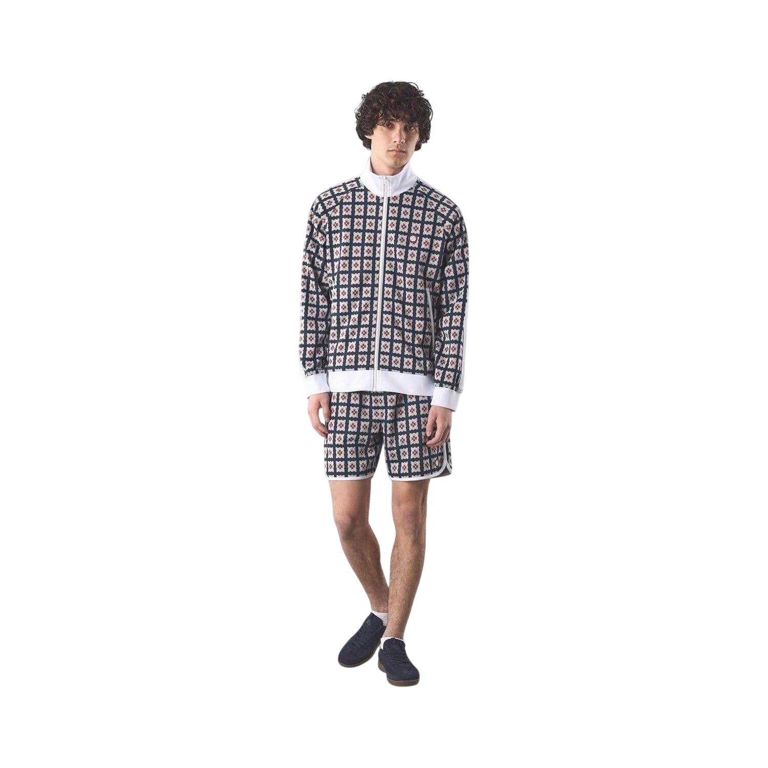 Multicoloured - Lifestyle - Pretty Green Mens Timperley Geometric Pattern Long-Sleeved Track Jacket