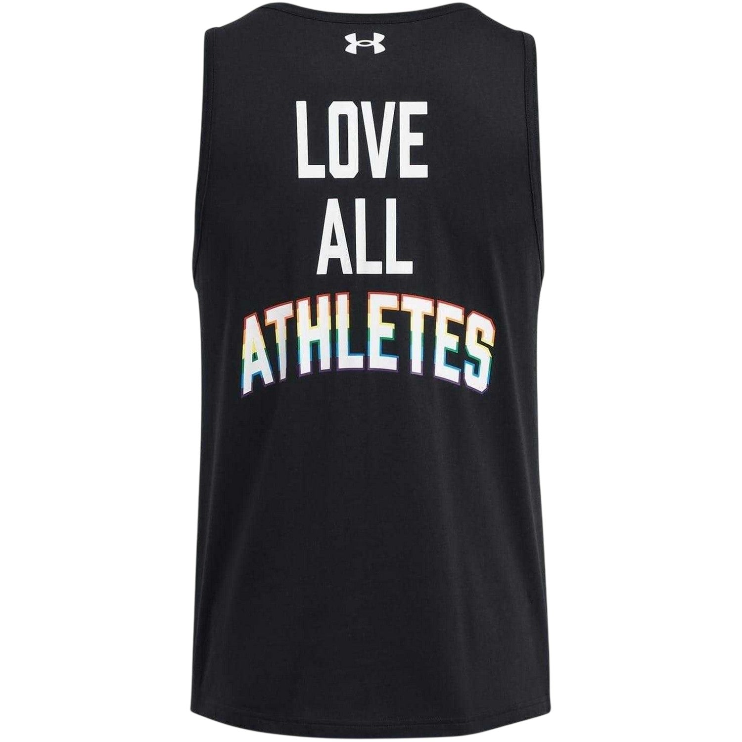 Black - Back - Under Armour Mens Love All Athletes Pride Tank Top