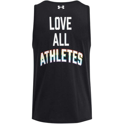 Black - Back - Under Armour Mens Love All Athletes Pride Tank Top
