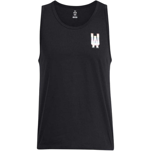 Black - Front - Under Armour Mens Love All Athletes Pride Tank Top