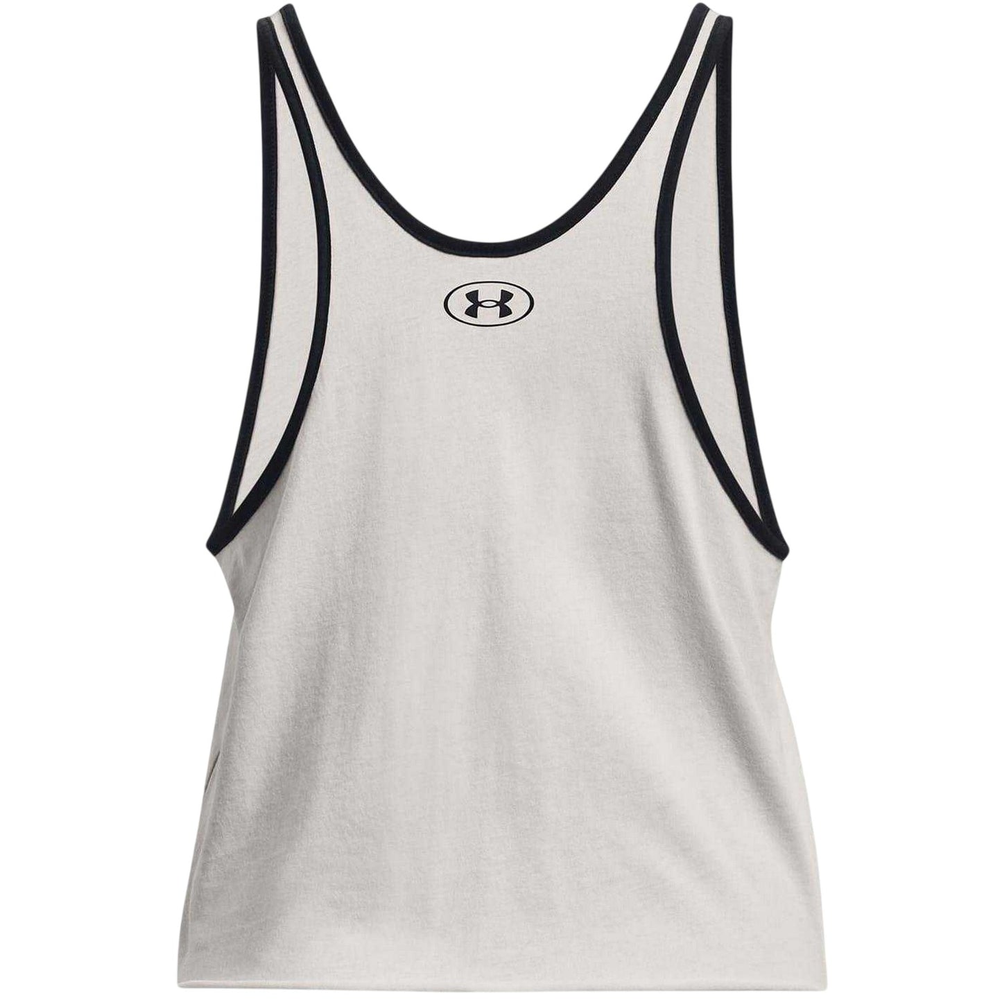 White - Back - Under Armour Womens-Ladies Project Rock Relaxed Fit Tank Top