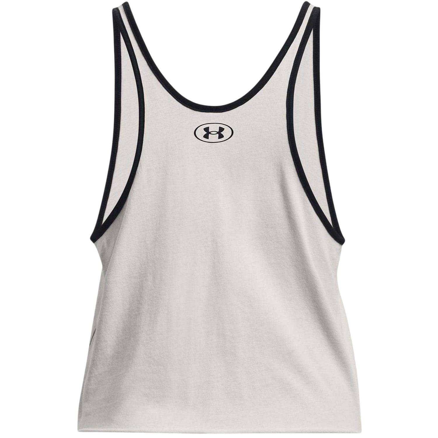 White - Back - Under Armour Womens-Ladies Project Rock Relaxed Fit Tank Top