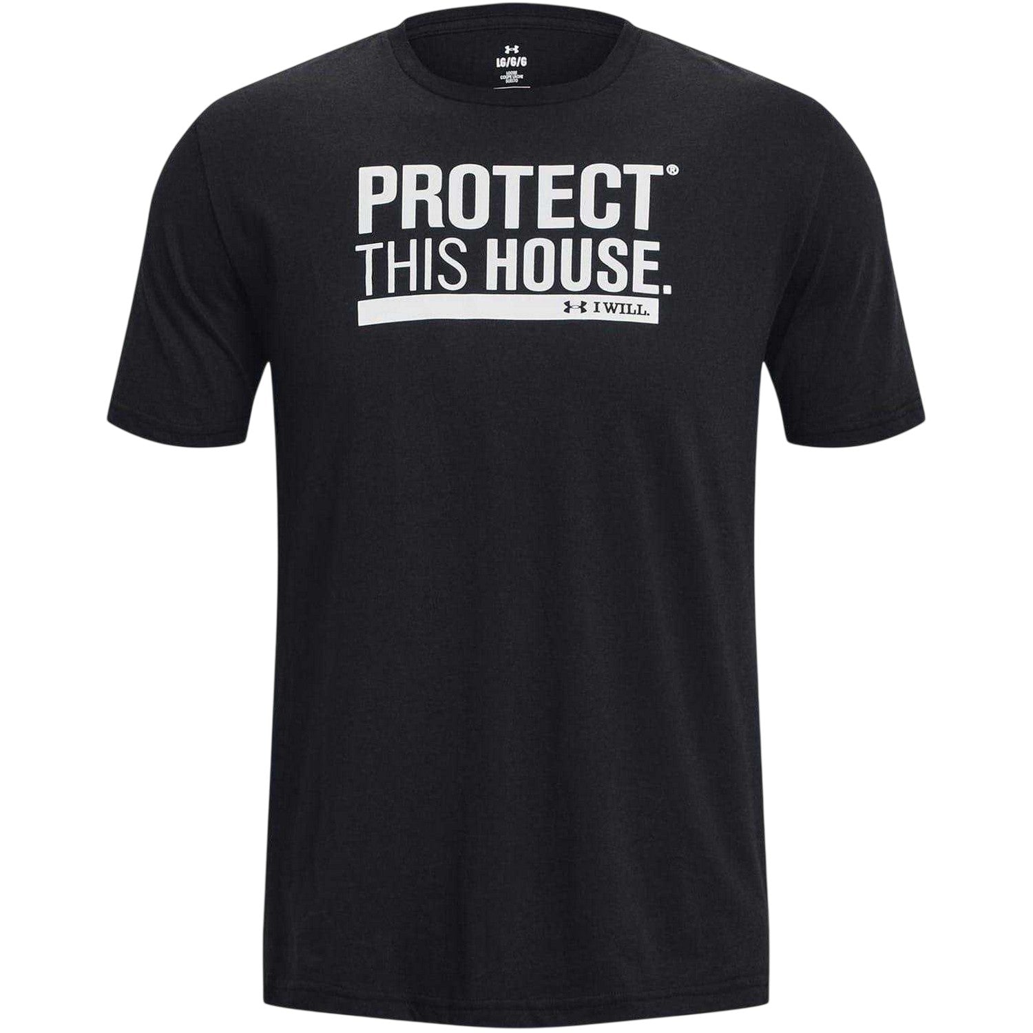 Black - Front - Under Armour Mens Protect This House Crew Neck T-Shirt