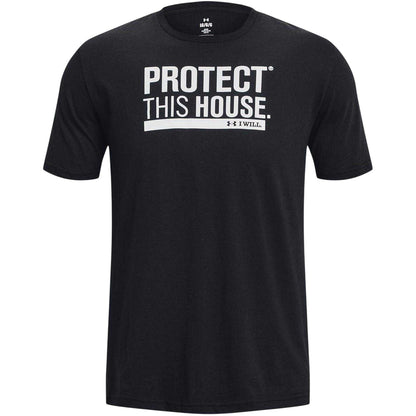 Black - Front - Under Armour Mens Protect This House Crew Neck T-Shirt