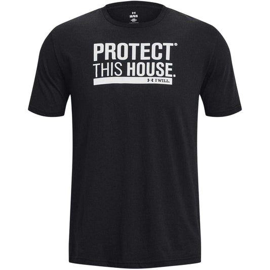 Black - Front - Under Armour Mens Protect This House Crew Neck T-Shirt