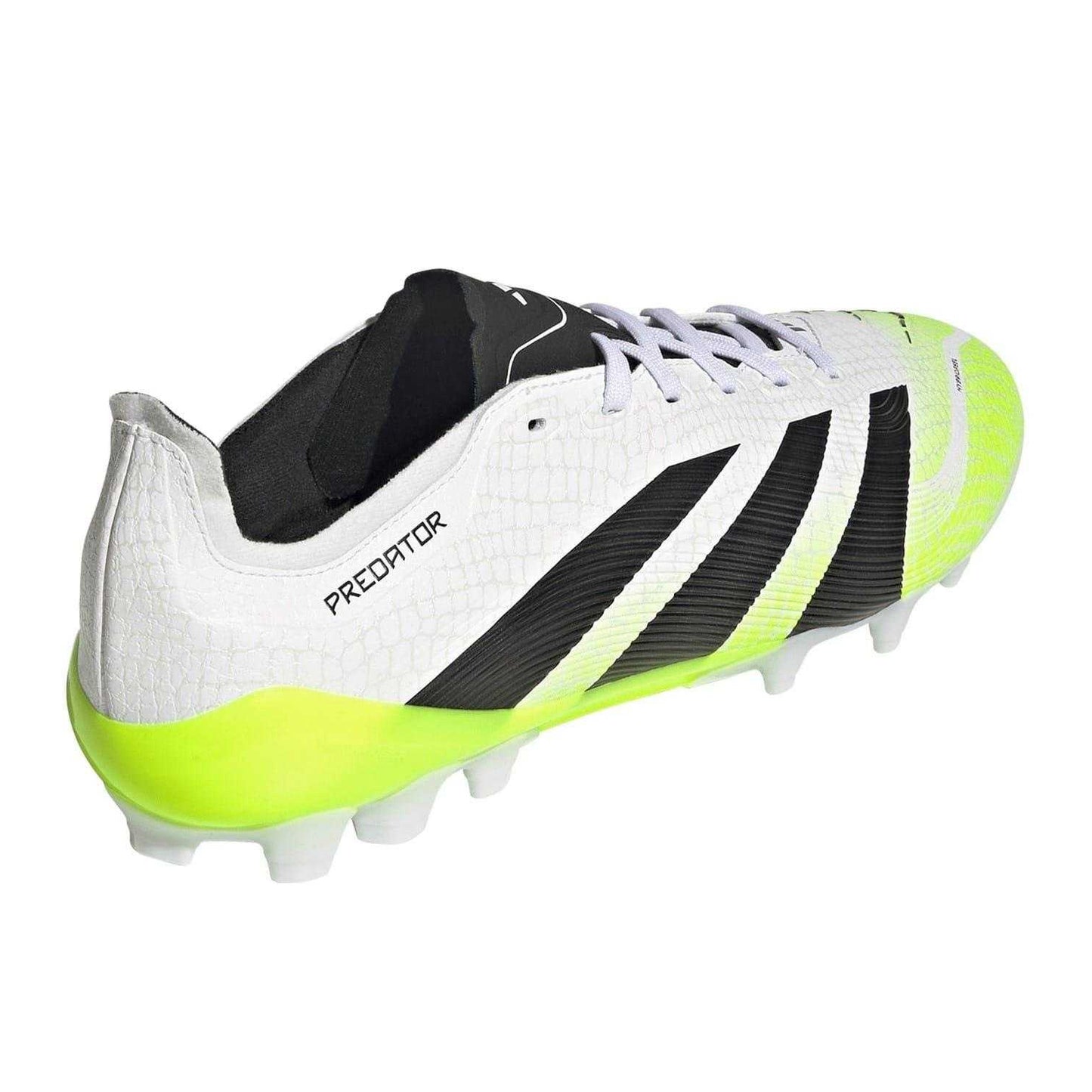 Lemon-White-Black - Back - Adidas Mens Predator League 2G-3G Artificial Ground Football Boots