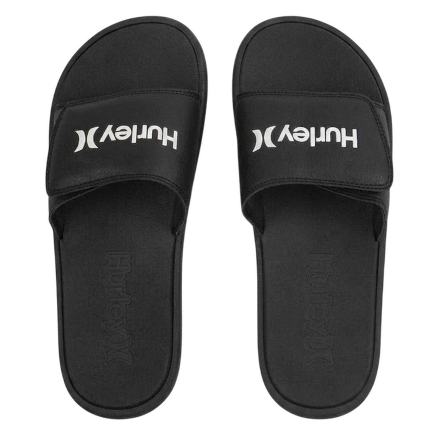 Black - Side - Hurley Mens Vel Sliders