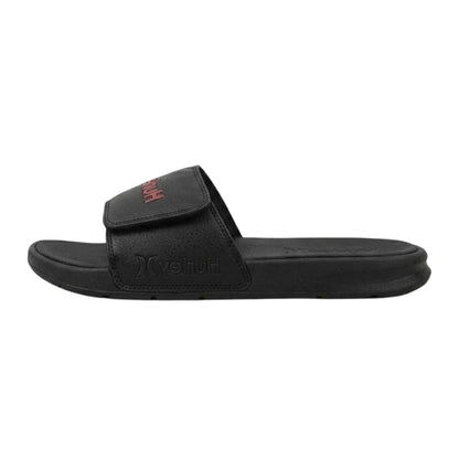 Black-Red - Back - Hurley Mens Vel Sliders