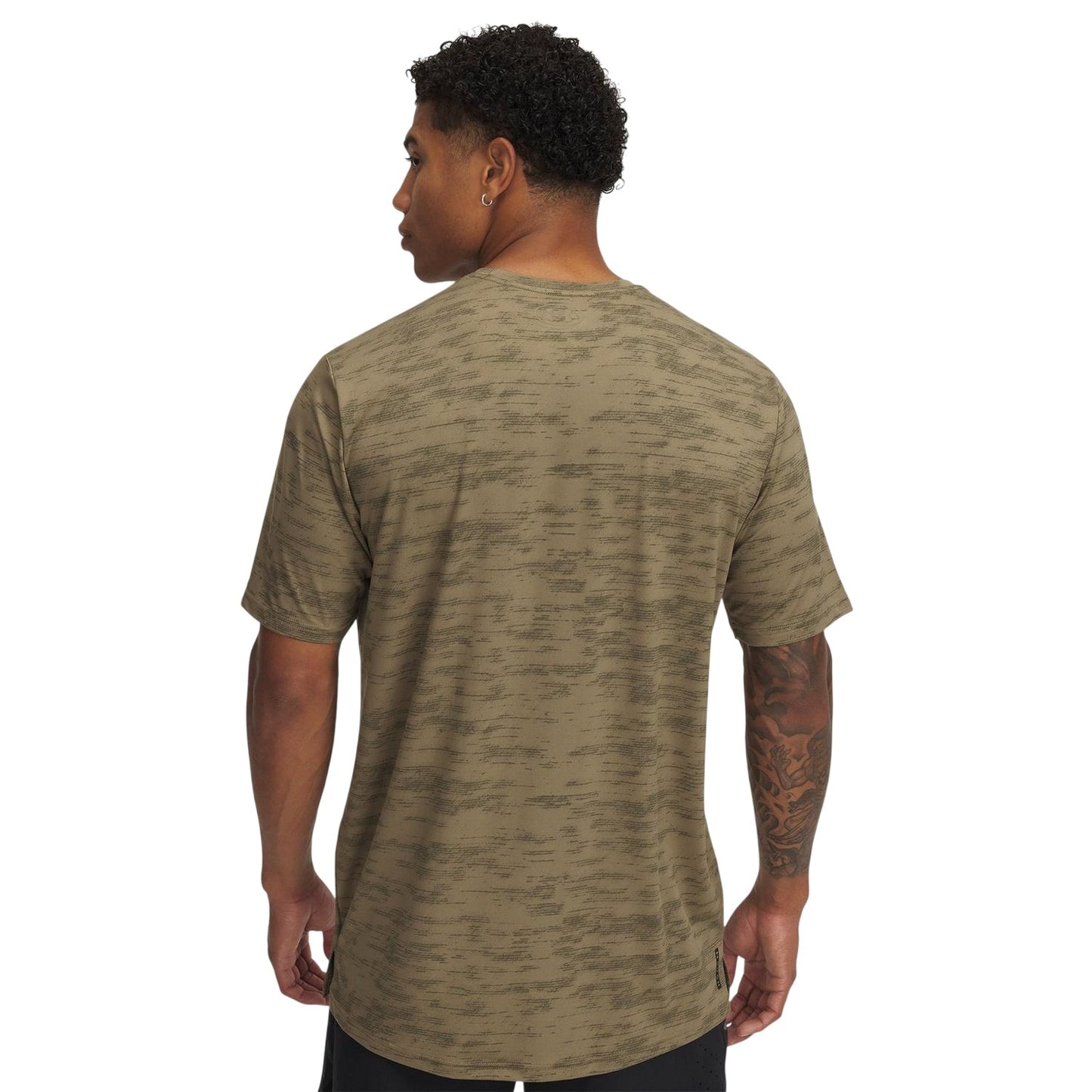 Brown - Back - Under Armour Mens Vanish Crew Neck T-Shirt